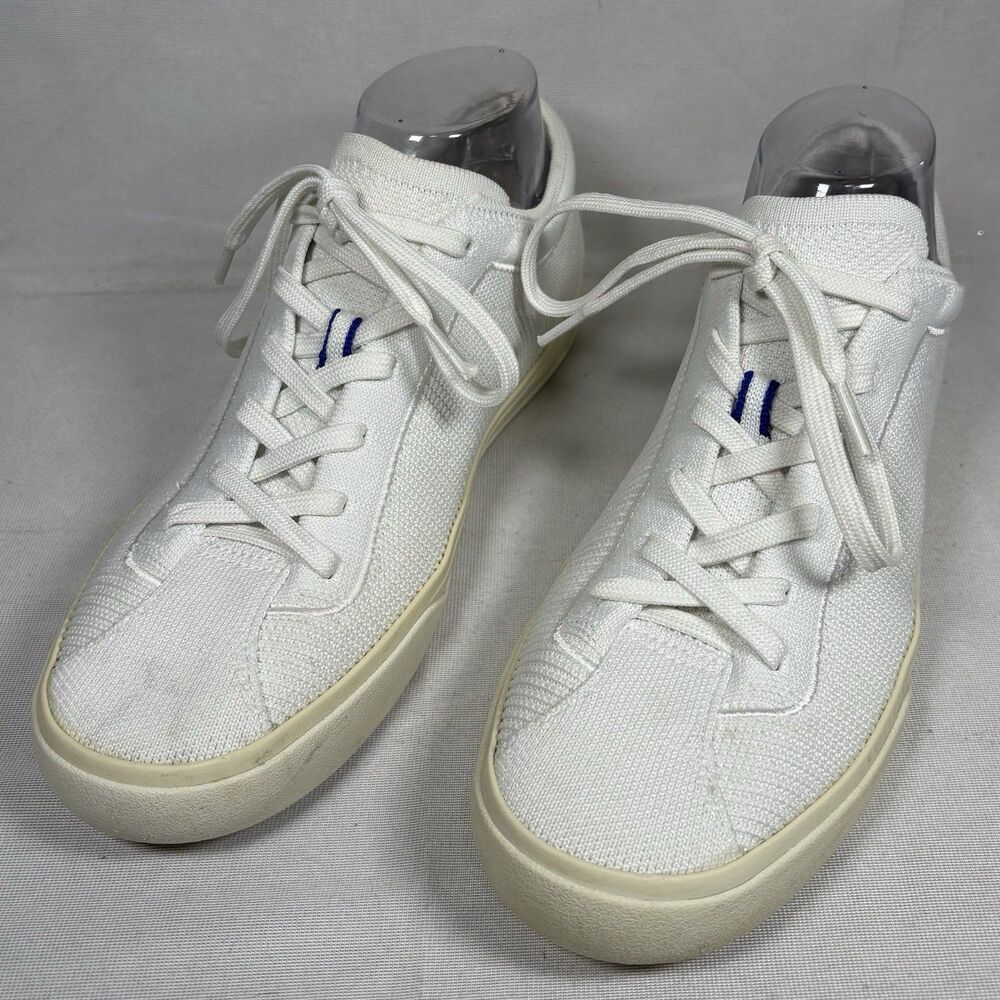 Rothy’s Lace Up Knit Sneakers Men’s Size 10 White Casual Tennis